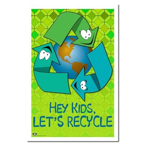 Ai Rp253 Hey Kids Lets Recycle School Children Recycling Poster