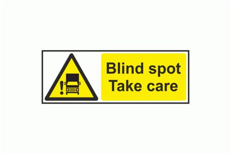 Blind Spot Take Care Safety Sign Landscape