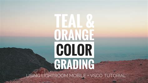 Super simple method to perform teal and orange color grading in just one minute with photoshop! Tutorial: Teal and Orange Color Grade ( Adobe Lightroom ...