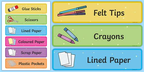 Free 👉 Editable Multicolored Star Drawer Labels