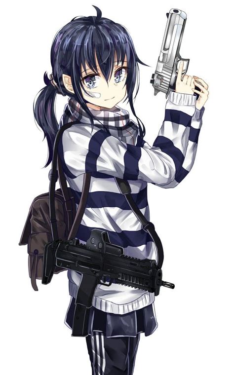 Pistola Chicas Anime Con Armas