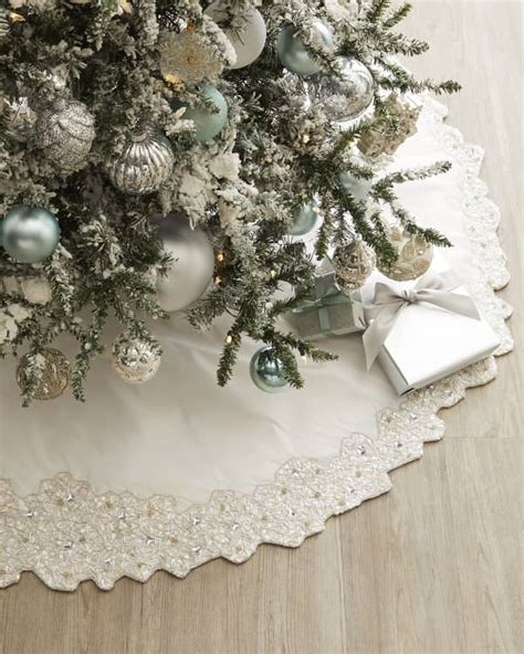 Kim Seybert Holiday Sleigh Tree Skirt Neiman Marcus