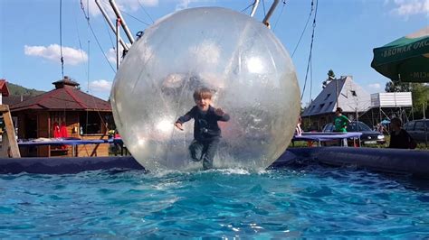Outside Fun Walking On Water In A Giant Bubble Ball Youtube