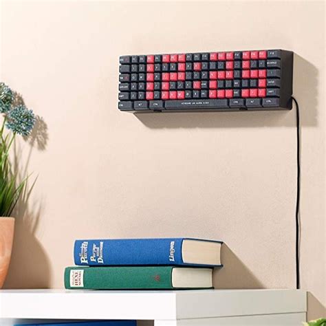 Pressing esc on the ukrainian keyboard layout will toggle the mouse input between virtual qwerty keyboard and virtual ukrainian keyboard. Horloge murale numérique en forme de clavier de PC pour gamer