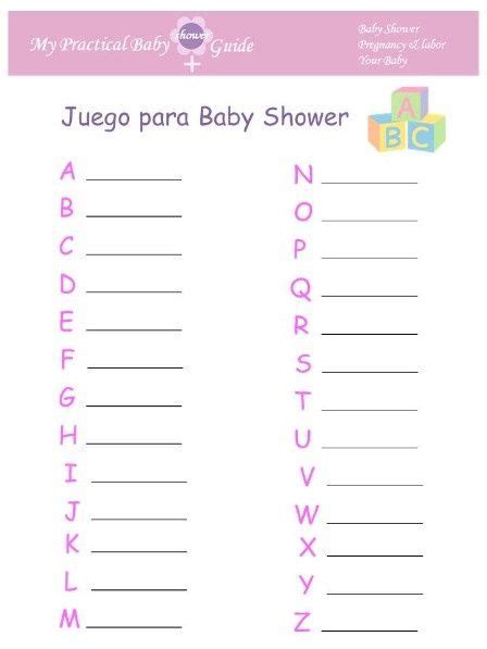 Sopa De Letras Como Juego Para Baby Shower Baby Shower Pinterest Babies