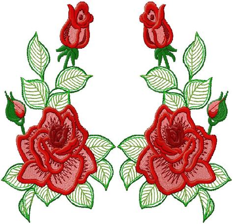 Rose Embroidery Design Free Embroidery Design
