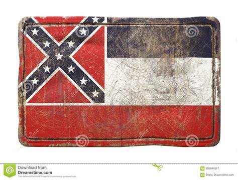 Old Mississippi State Flag Stock Illustration Illustration Of Isolated