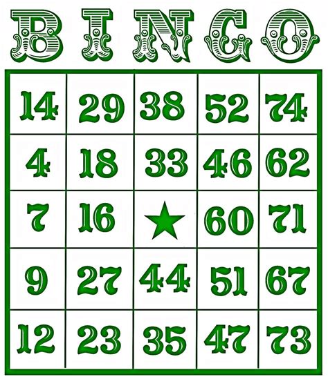 We also have a traditional 5x5 number bingo card available to print. Christine Zani: Bingo Card Printables to Share