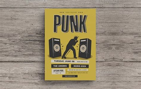 Punk Flyer Template 21 Free And Premium Download