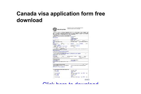 Student Visa Application Form Canada Pdf
