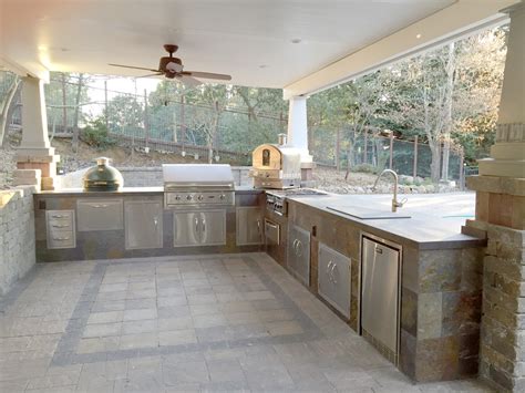 We went with marrinox, we got the package that included kitchen, sink, fridge, and. Napa Outdoor Kitchen - Contemporary - Patio - San ...