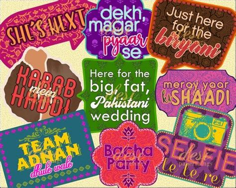 Indian Desi Pakistani Wedding Photobooth Props Etsy Wedding Photo Booth Props Photo Booth