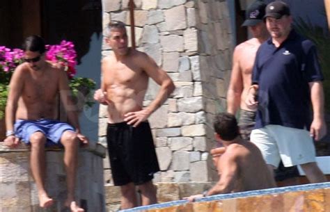 Photos Of George Clooney Shirtless In Mexico Popsugar Celebrity