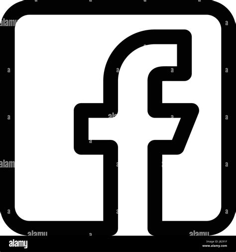 Facebook Logo Black And White Stock Photos And Images Alamy