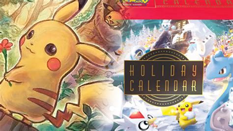 Pokemon Advent Calendar 2022 Card List New Pikachu Snowflake Stamps