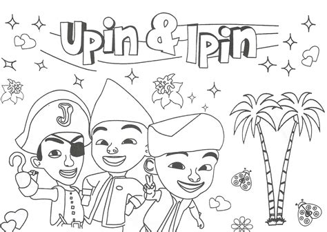 Mewarnai Upin Ipin Terbaru Akana Gambar Riset