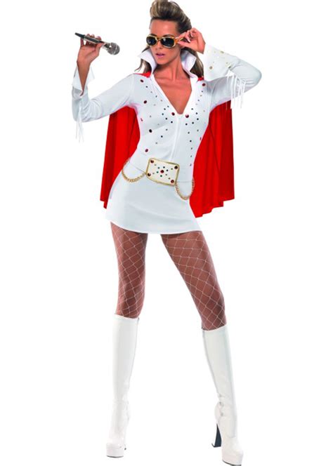 White Viva Las Vegas Sexy Elvis Costume