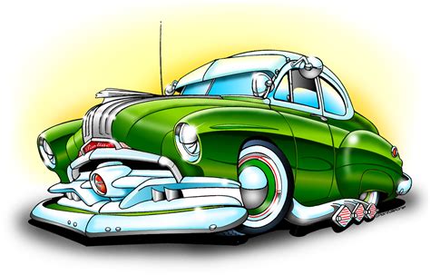 Cartoon Hot Rod Pontiac Cartoon Car Drawing Car