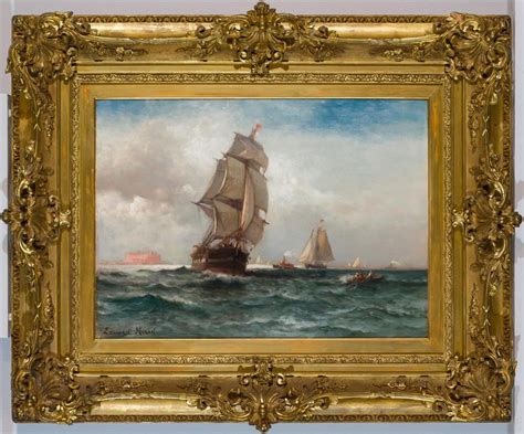 Sold Price Edward Moran American 1829 1901 Shipping Off Governors