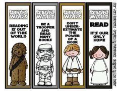 znalezione obrazy dla zapytania star wars bookmark black and white