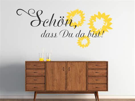 Wandtattoo Schön, dass du da bist von Wandtattoo.de