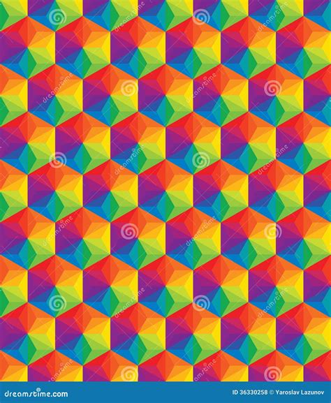 Vector Colorful Pattern Of Geometric Shapes Royalty Free Stock Photos