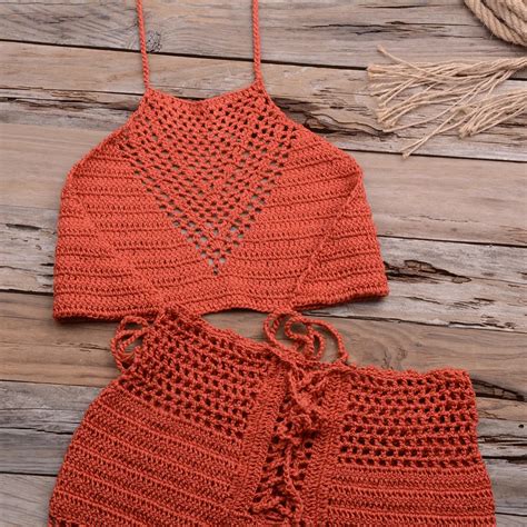 2020 Maillots De Bain Personnalisé Crochet Bikini Maillots De Bain Maillot De Bain Haut À Licou