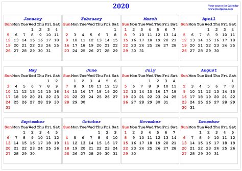 The internet has plenty of sites that will help you to print out a calendar on the internet totally free. 2020 Calendar - printable Calendar. 2020 Calendar in ...