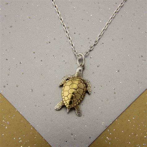 Gold Turtle Pendant 9ct Gold By Simon Kemp Jewellers