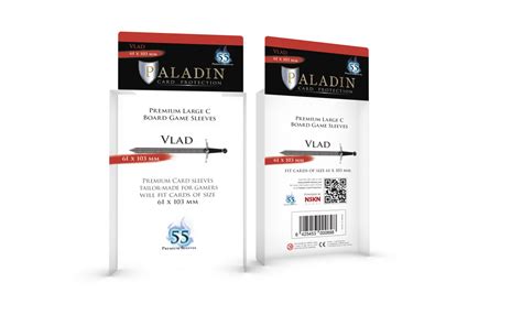 Paladin Card Protectors Vlad Premium Large C 61×103 Mm Boardanddice