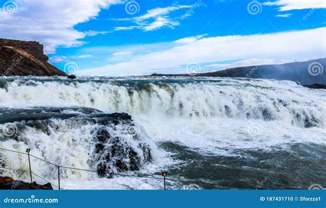 Gullfoss `golden Falls Is A Waterfall Located In The Canyon Of The
