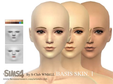 Wmll Sims 4 Bassis Skintones I By S Club At Tsr Sims 4 Updates