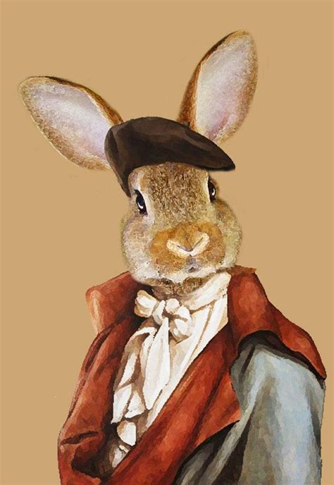 Rabbit Print Rabbit Art Print Rabbit Bunny Print Rabbit Etsy