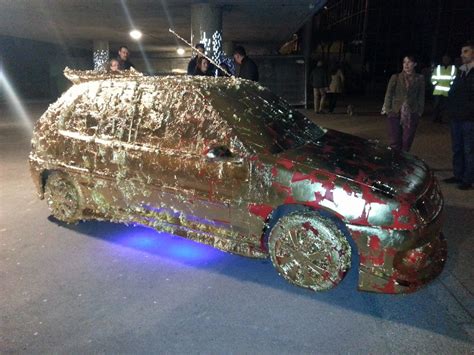 Gold Leaf Car Bournemouth Arts By The Sea Festival Leaf Car Make