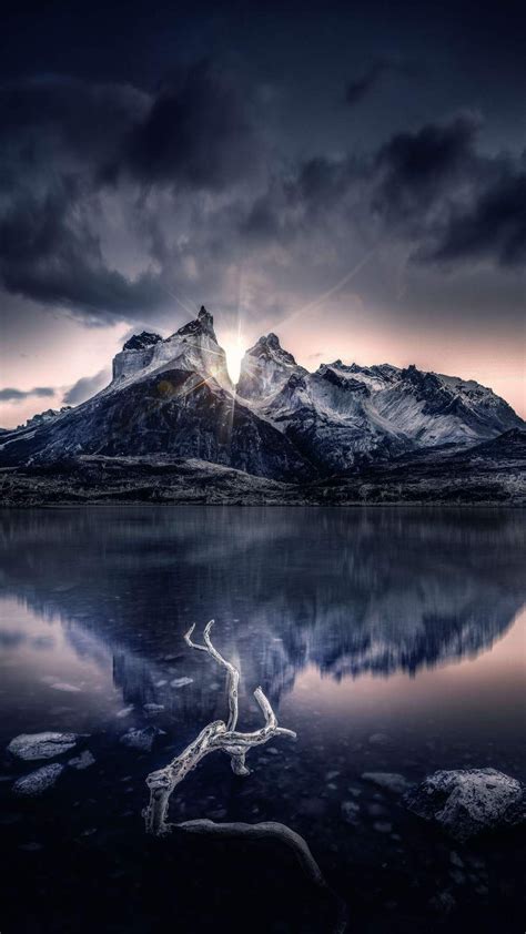 Snow Mountain Reflection Iphone Wallpaper 4k Wallpaper Android