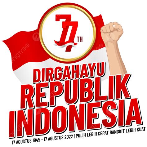 Merah Putih Vector Design Images Dirgahayu Republik Indonesia Ke 77