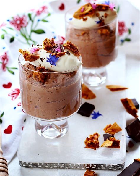 You need heavy cream with 36% or more fat for this dark chocolate mousse recipe to get the best results. Milk Chocolate Honeycomb Mousse | Chef Shane Smith