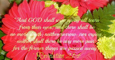 Flowery Blessing And God Shall Wipe Away All Tears From Their Eyes