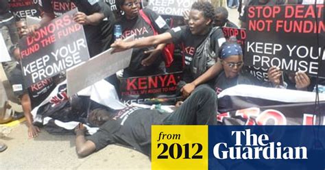 Kenyan Aids Activists Demonstrate In Support Of Global Fund Global Fund To Fight Aids