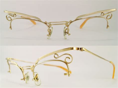 Vintage Eyeglasses Frames Eyewear Sunglasses 50s Vintage 50s Bandl Cat Eye Glasses Sunglass Frame