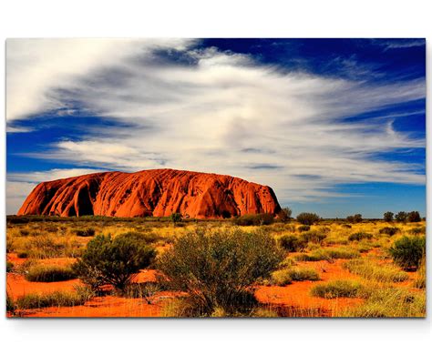 Auf dem weg nach australien musst du (noch) die einreisekarte ausfüllen und diese dann bei der passkontrolle abgeben. Leinwandbild Ayers Rock in Australien | bestforhome_de
