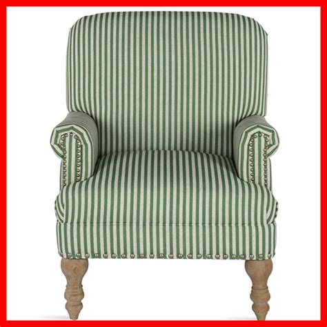 Dorel Living Jaya Green Stripe Accent Chair Zars Buy