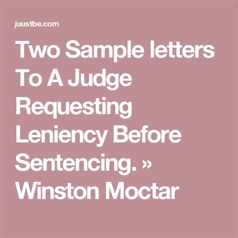 We did not find results for: Two Sample letters To A Judge Requesting Leniency Before Sentencing. » Winston Moctar | Letter ...