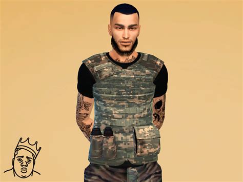 Sims 4 Military Vest