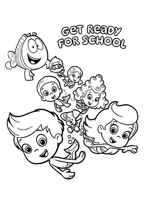 Get hold of these coloring sheets that are full of pictures and involve your kid in painting them. Free Printable Bubble guppies Coloring Pages, Bubble ...