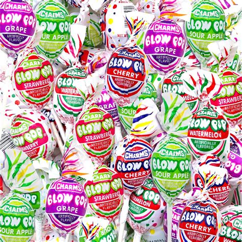 Buy Charms Blow Pops Lollipops Bubble Gum Filled Candy Assorted Fruit