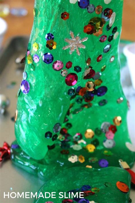 Check out amazing slime artwork on deviantart. Christmas Tree Homemade Slime Christmas Science Activity ...