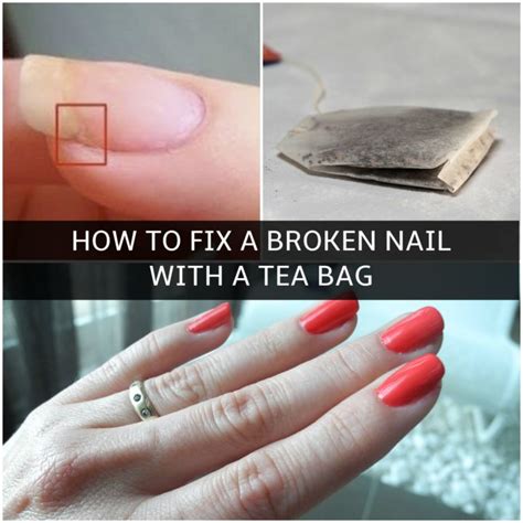 How to Easily Fix a Broken Nail with a Tea Bag - Easy DIY Solution
