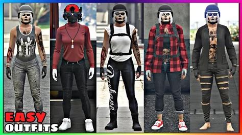 Top 5 Best Easy To Make Female Tryhard Outfits 31 Gta Online