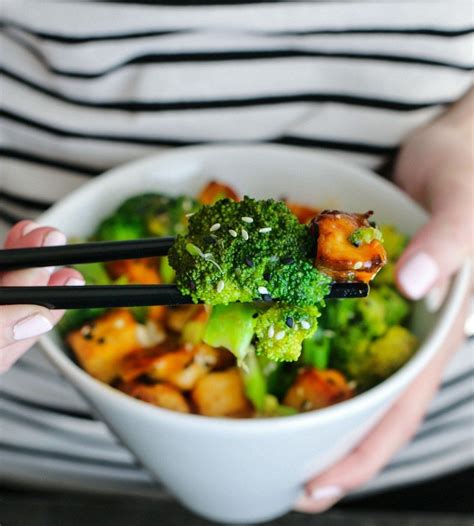 3/4 cup long grain brown rice. Crispy Lemon Ginger Tofu With Broccoli | Recipe (With images) | Broccoli